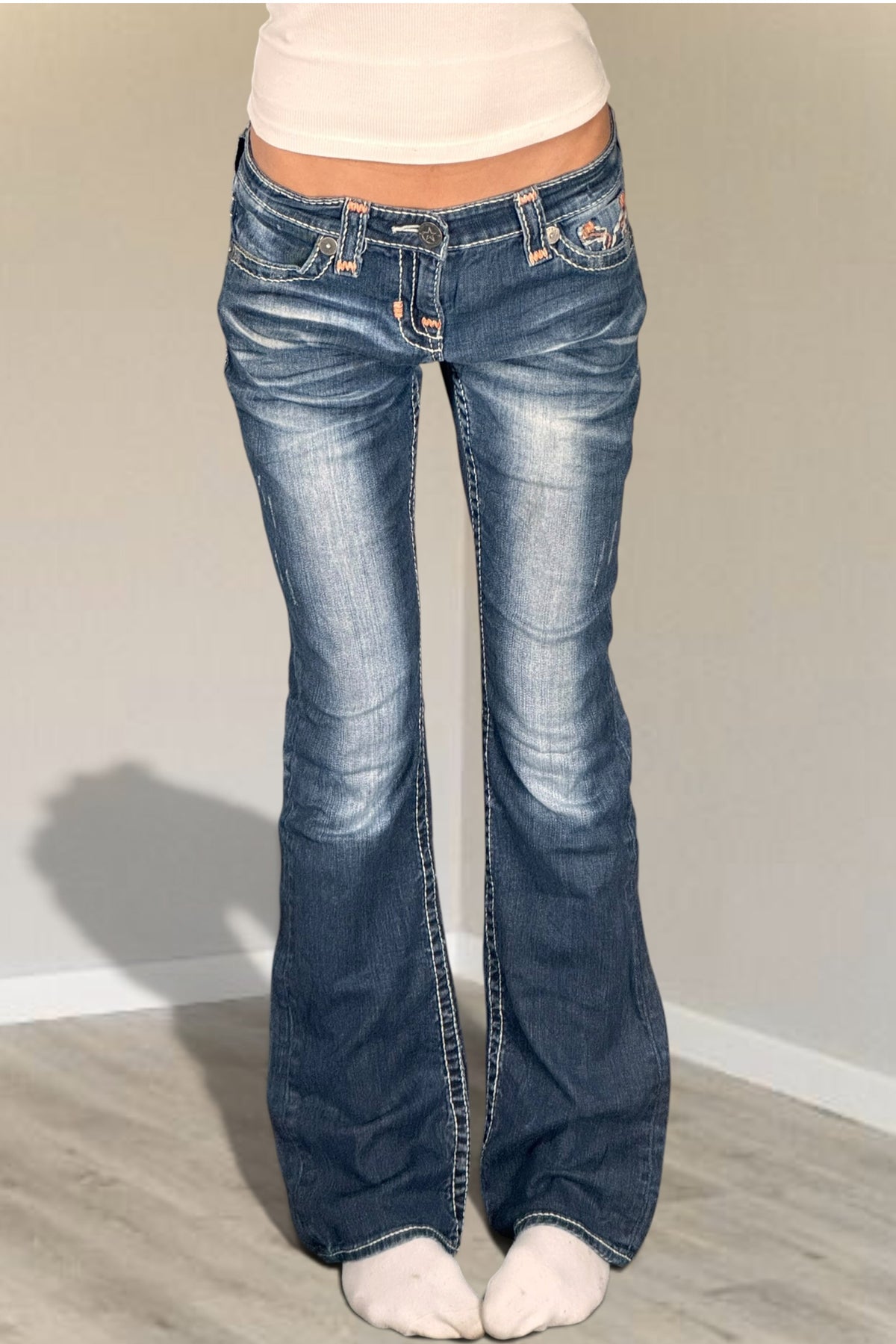 Lågmidjade jeans stl: S