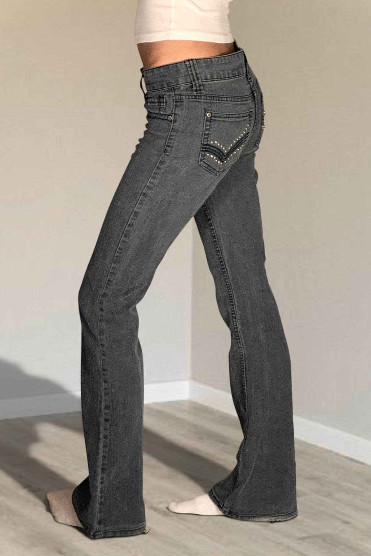 Low-rise jeans size: S