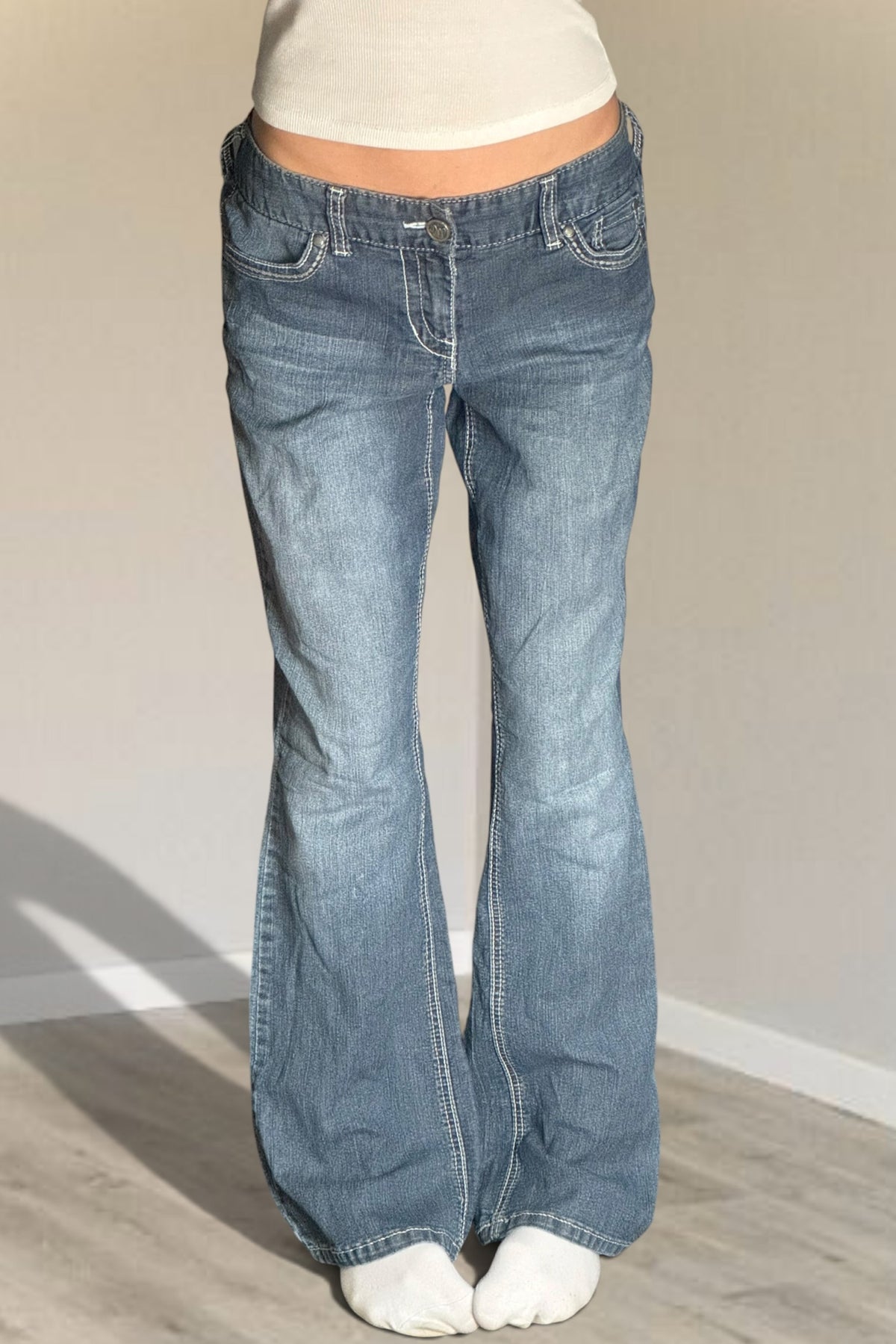 Lågmidjade jeans stl: M