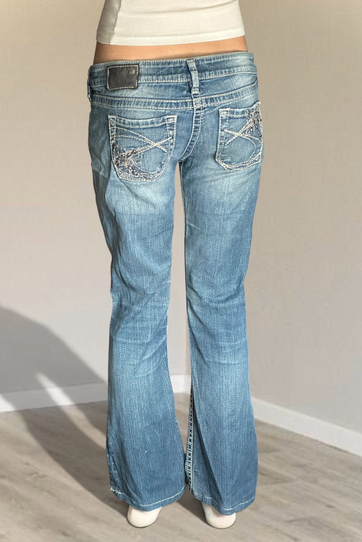 Lågmidjade jeans stl: M