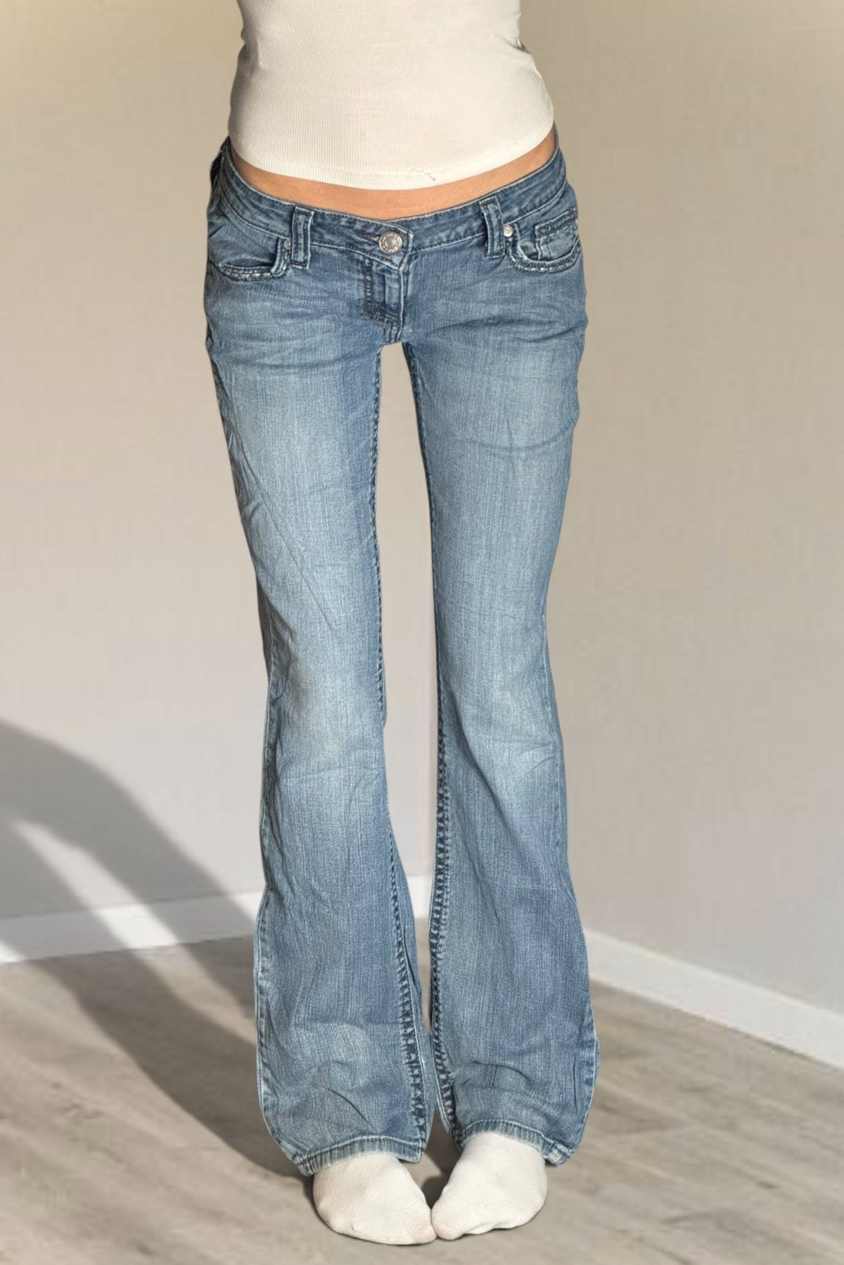 Lågmidjade jeans stl: S