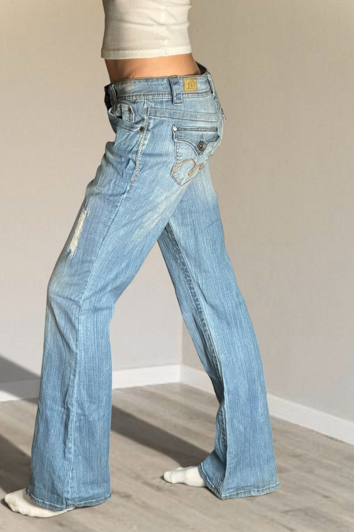 Lågmidjade jeans stl: S