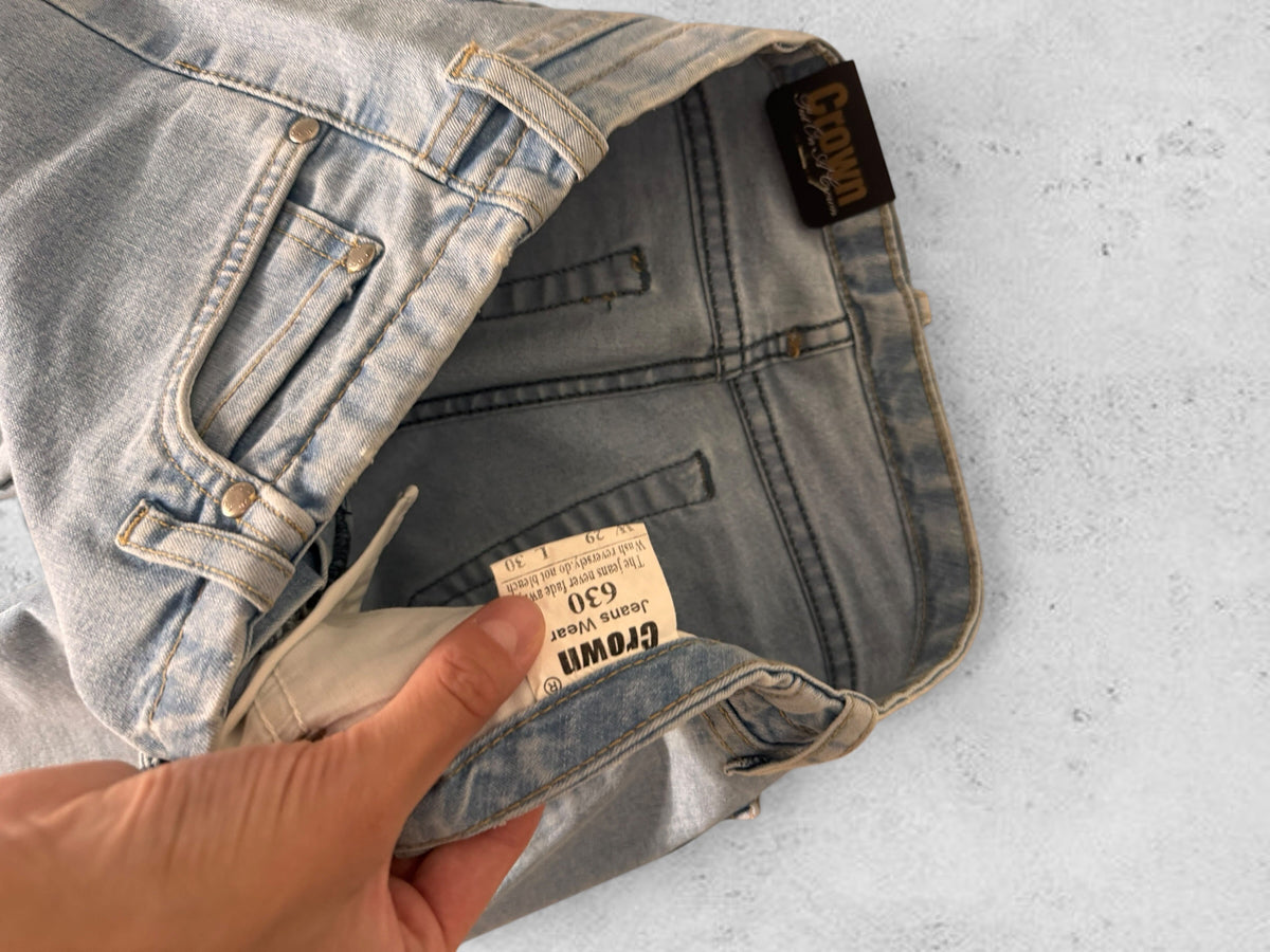 Utsvängda jeans stl: XS