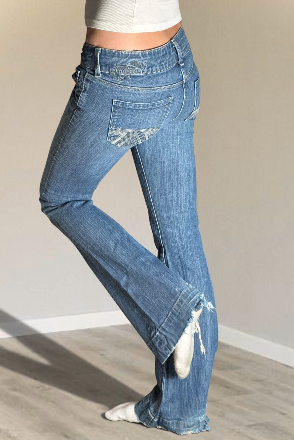 Lågmidjade jeans stl: XXS