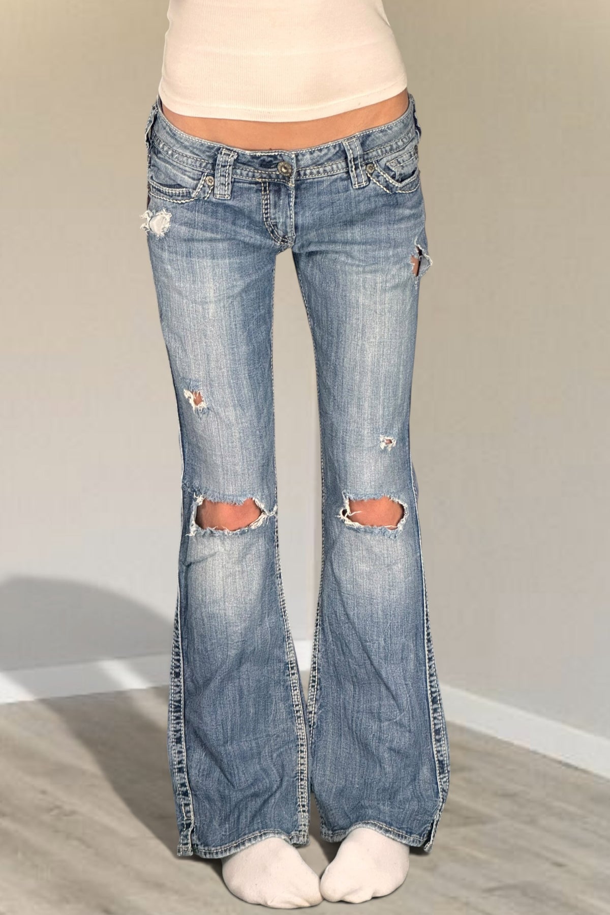 Lågmidjade jeans stl: S