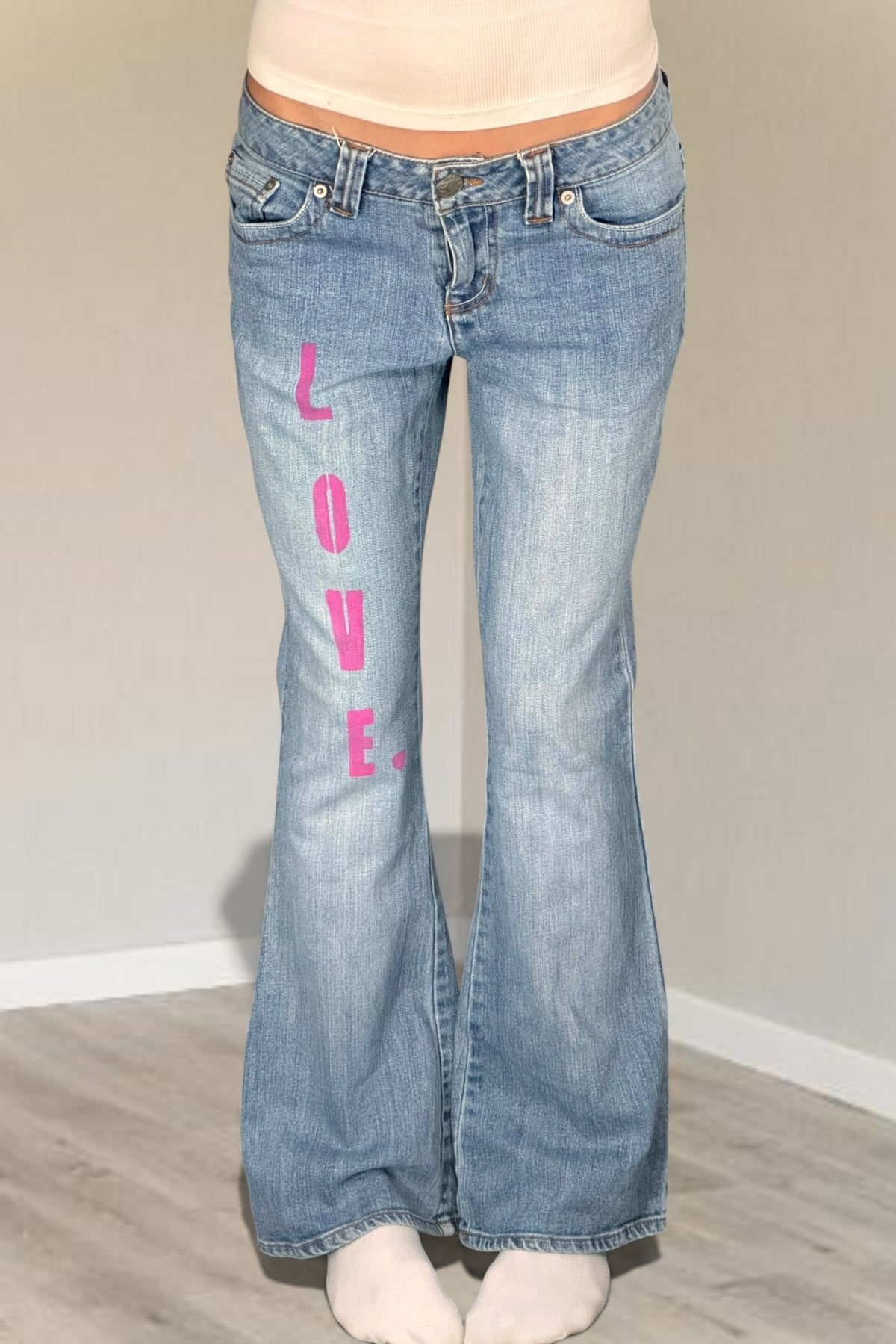 Lågmidjade jeans stl: S