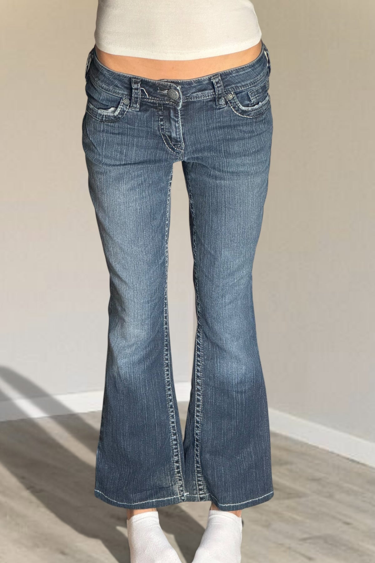 Lågmidjade jeans stl: S
