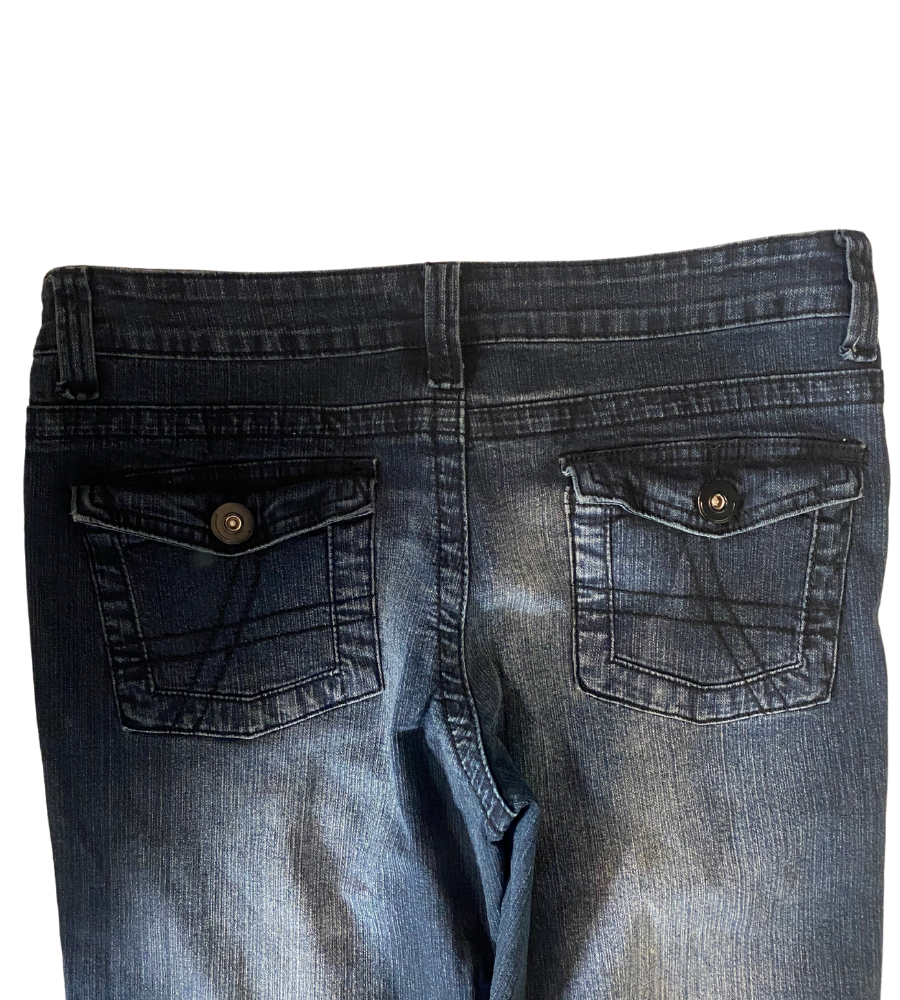 Lågmidjade jeans–stl: L