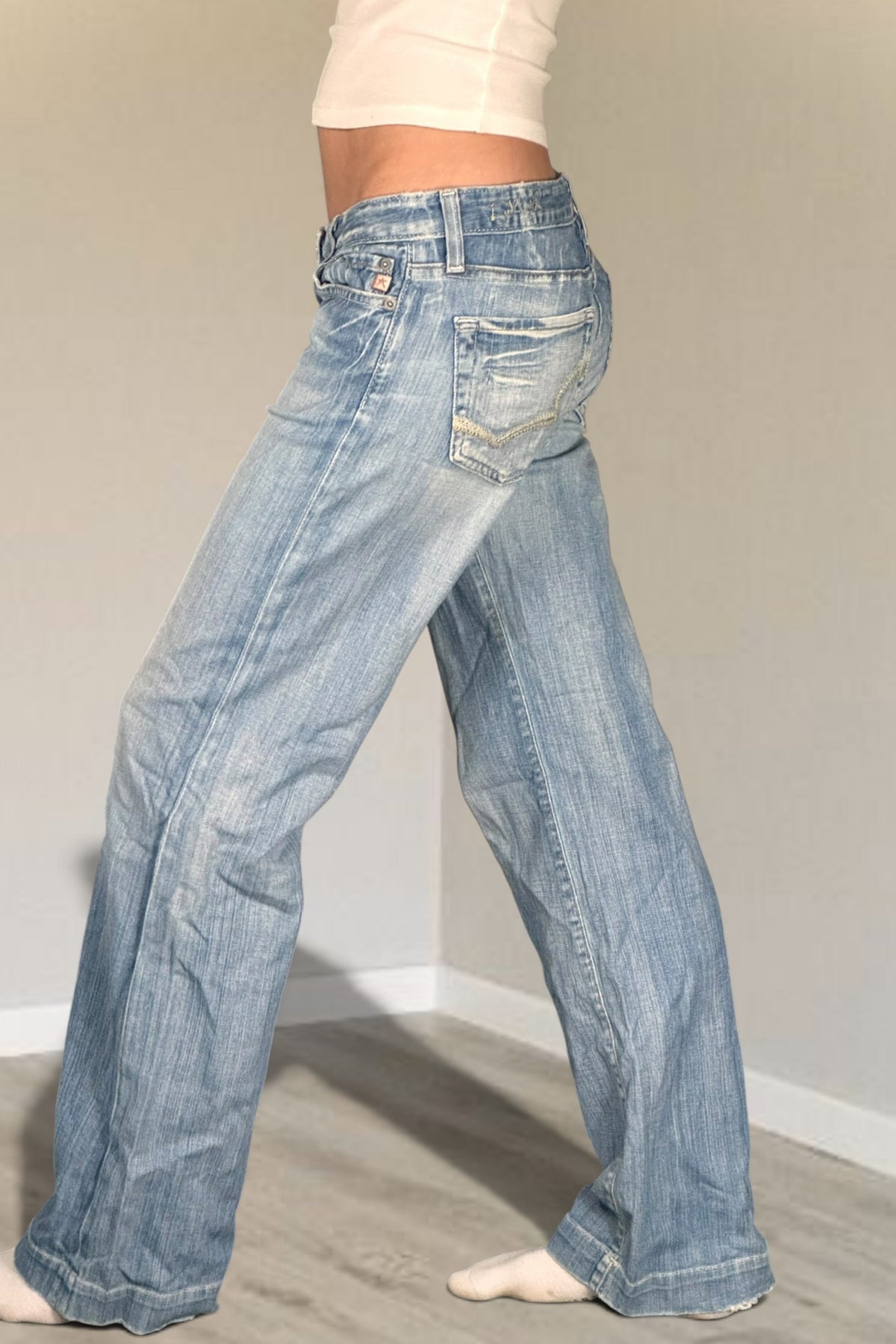 Lågmidjade jeans stl: S