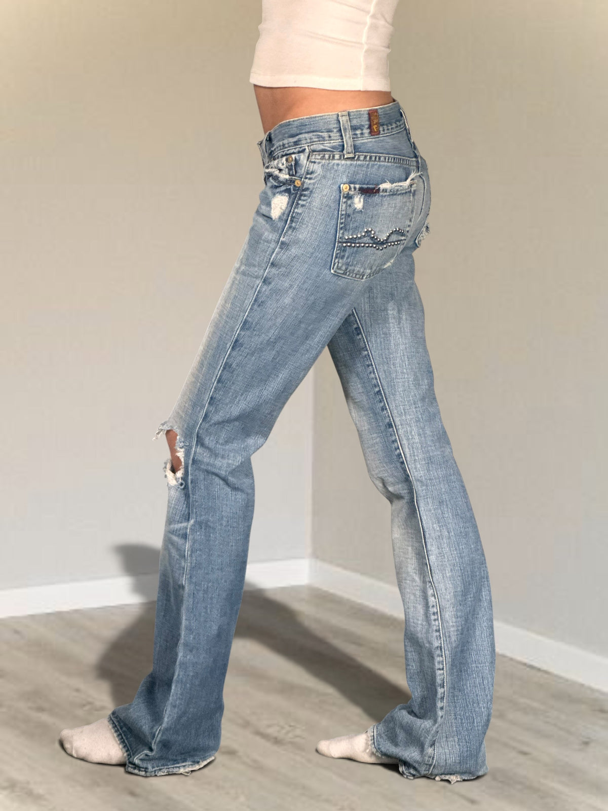 Lågmidjade jeans stl: XS