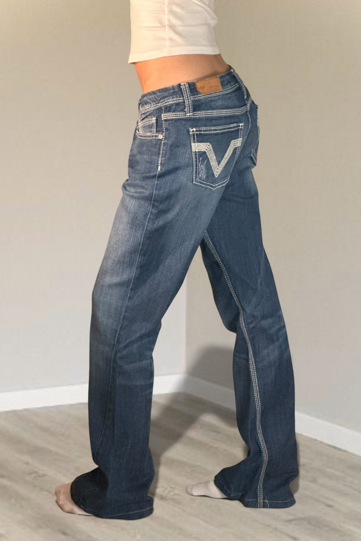 Lågmidjade jeans stl: S/M