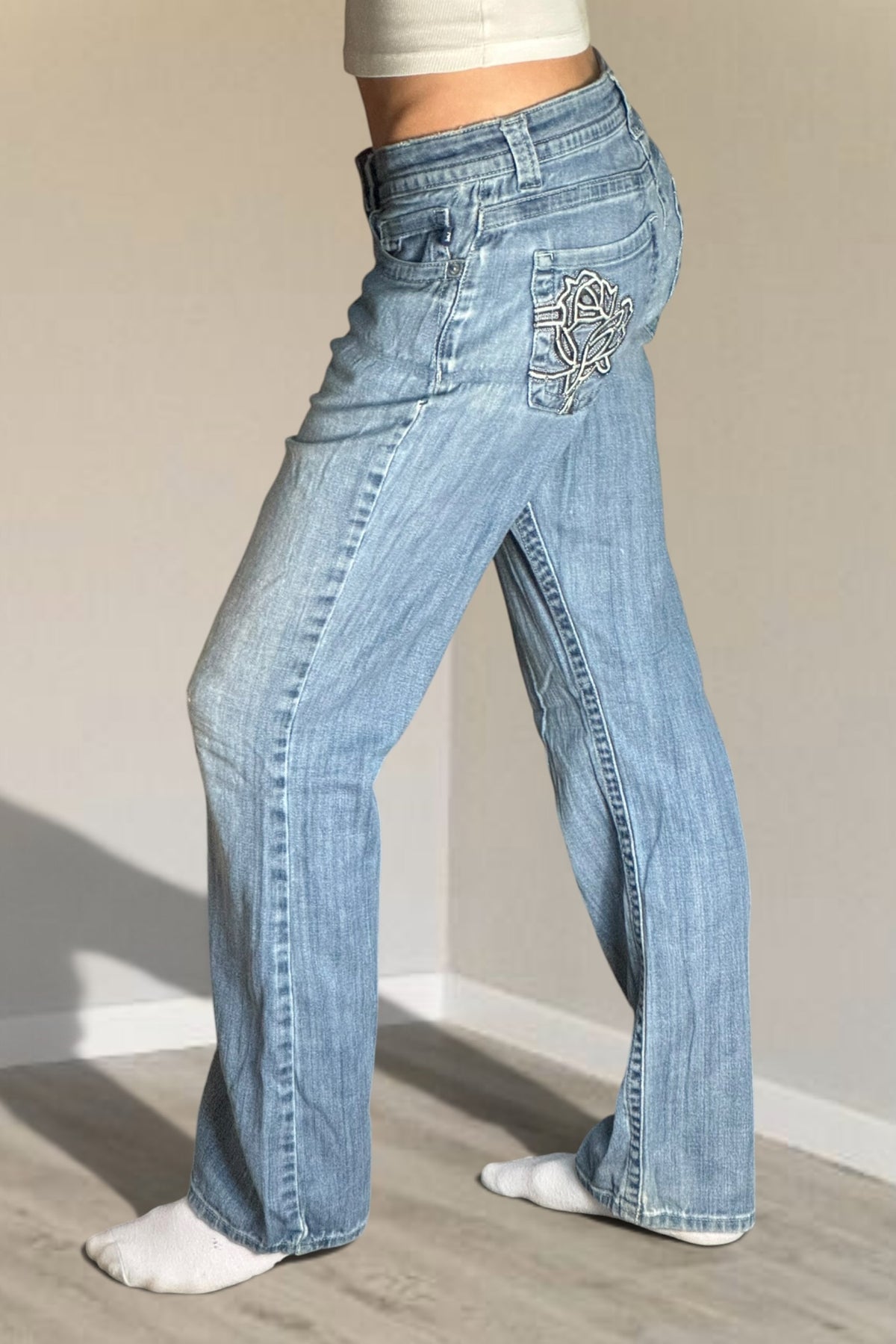 Lågmidjade jeans stl: S