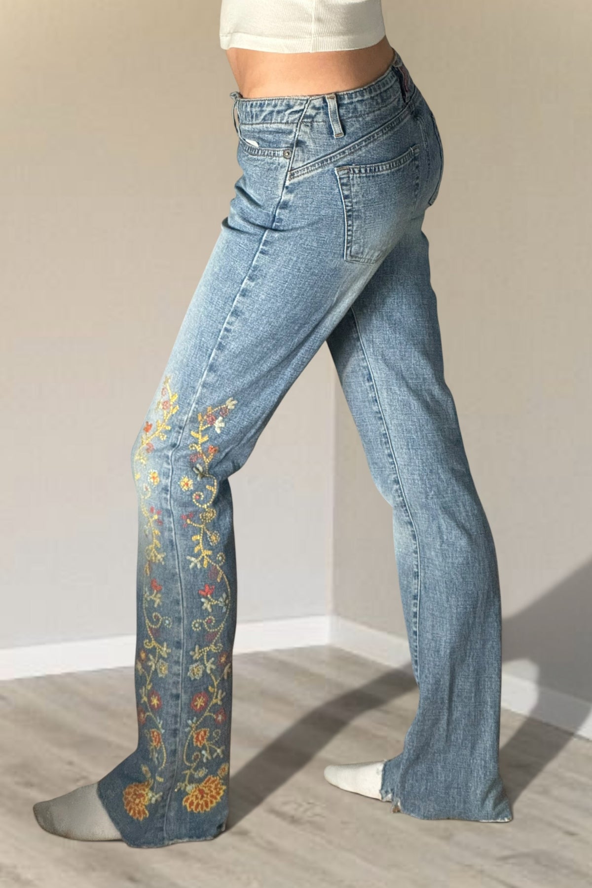 Lågmidjade jeans stl: XS