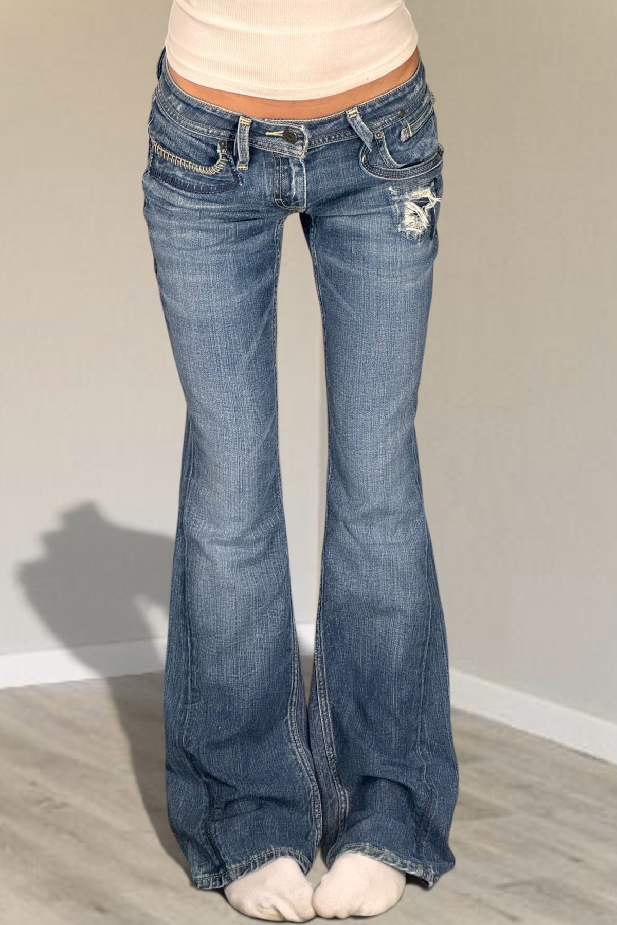 Lågmidjade jeans stl: S