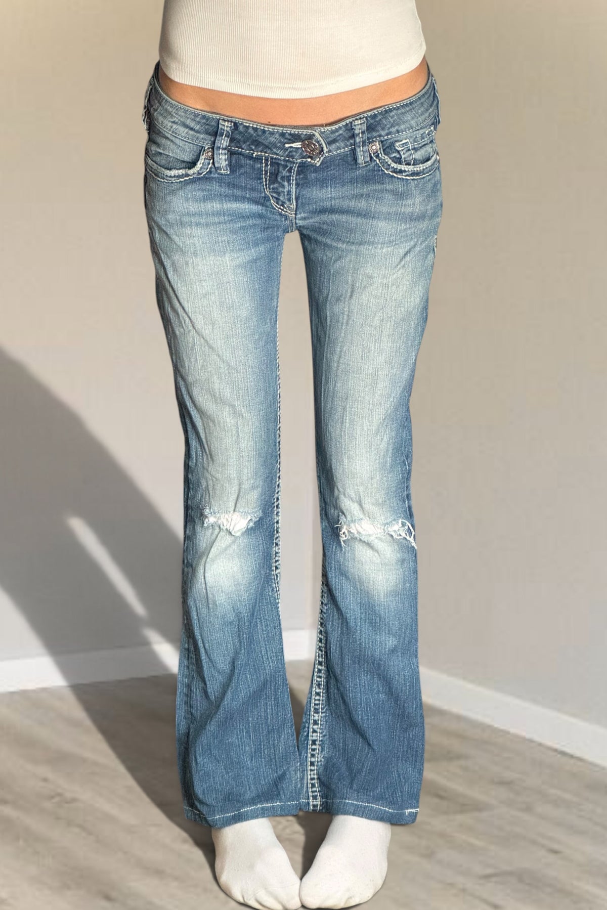Lågmidjade jeans stl: M