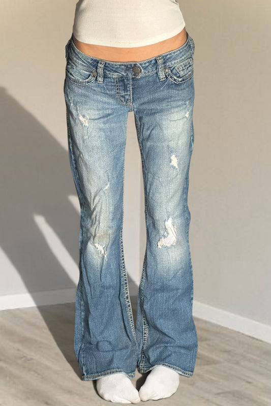 Lågmidjade jeans stl: M