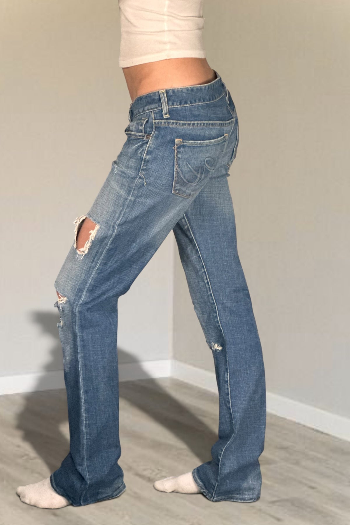 Lågmidjade jeans stl: S
