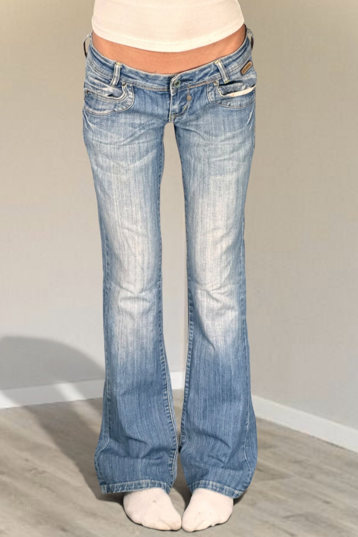 Lågmidjade jeans stl: S/M