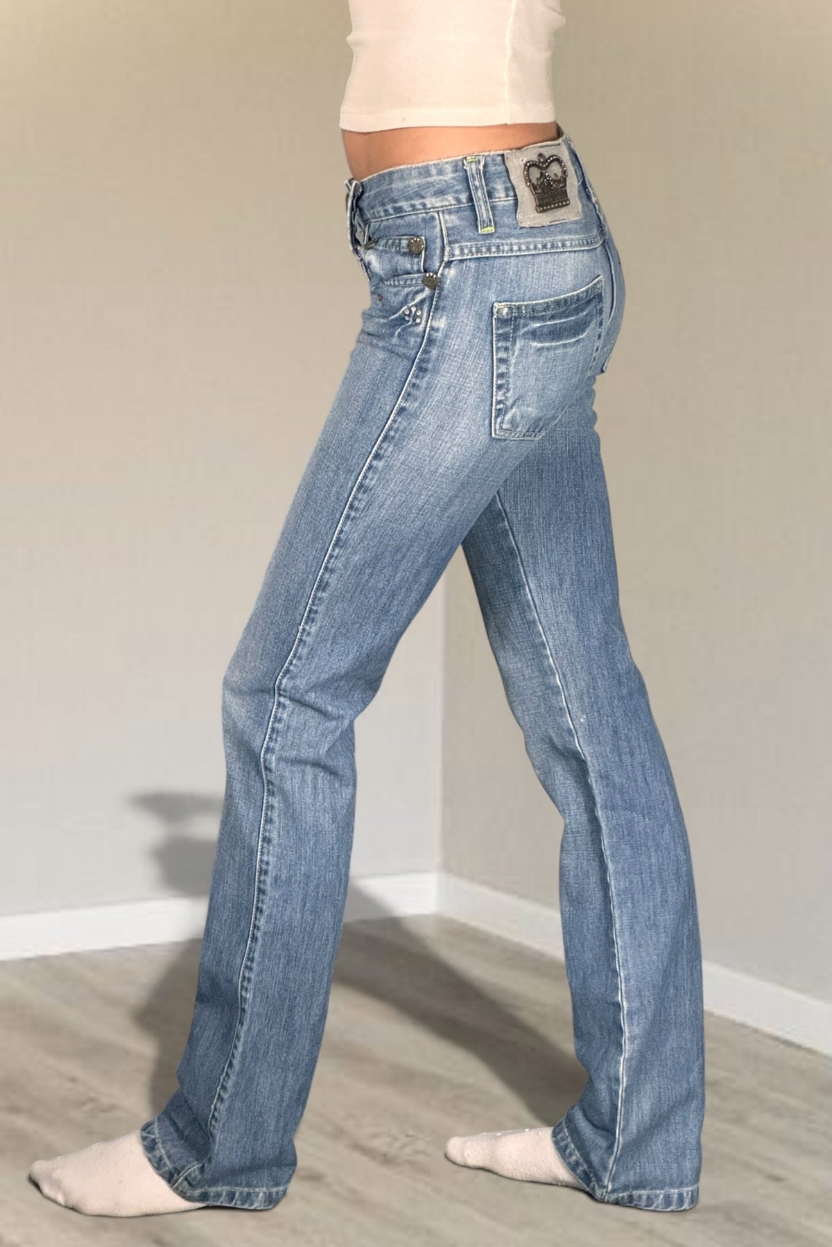 Lågmidjade jeans stl: XXXS