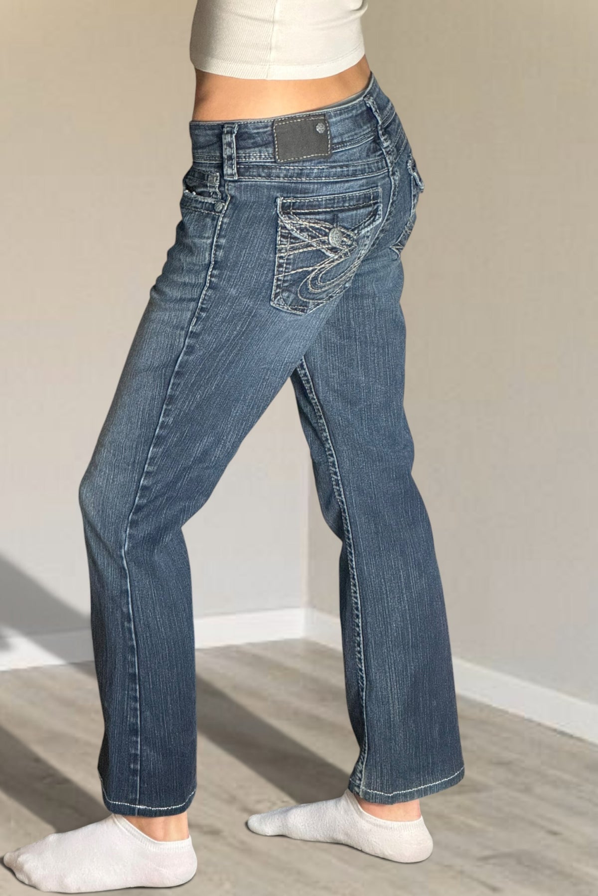 Lågmidjade jeans stl: S