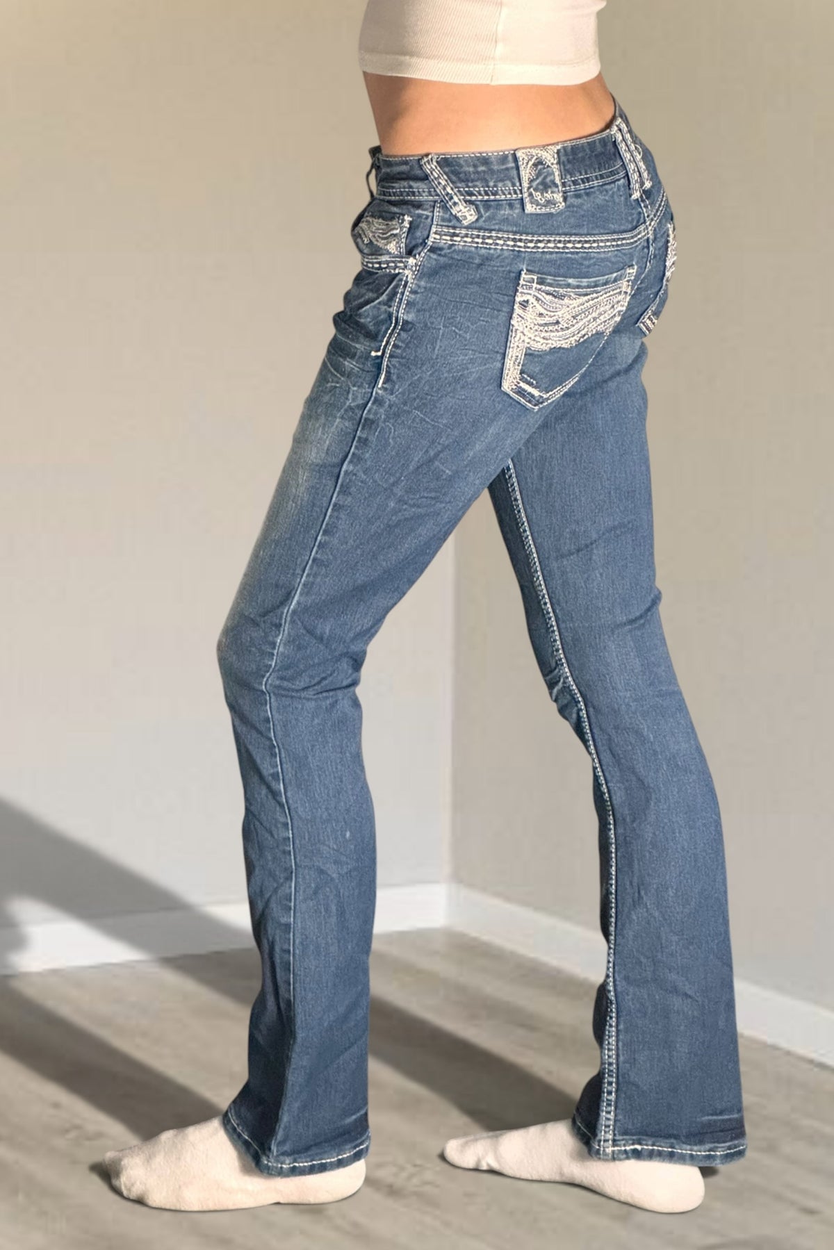 Lågmidjade jeans stl: XS