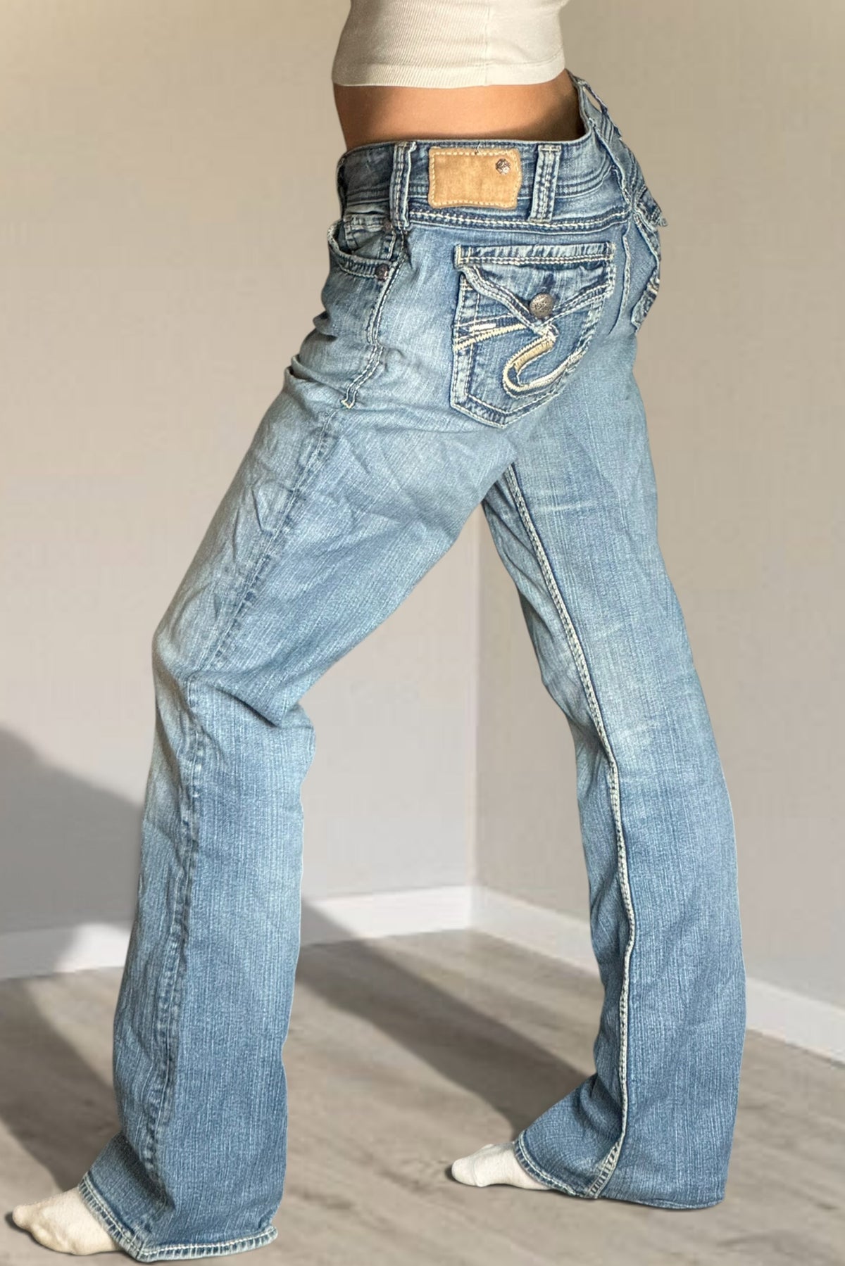 Lågmidjade jeans stl: M/L
