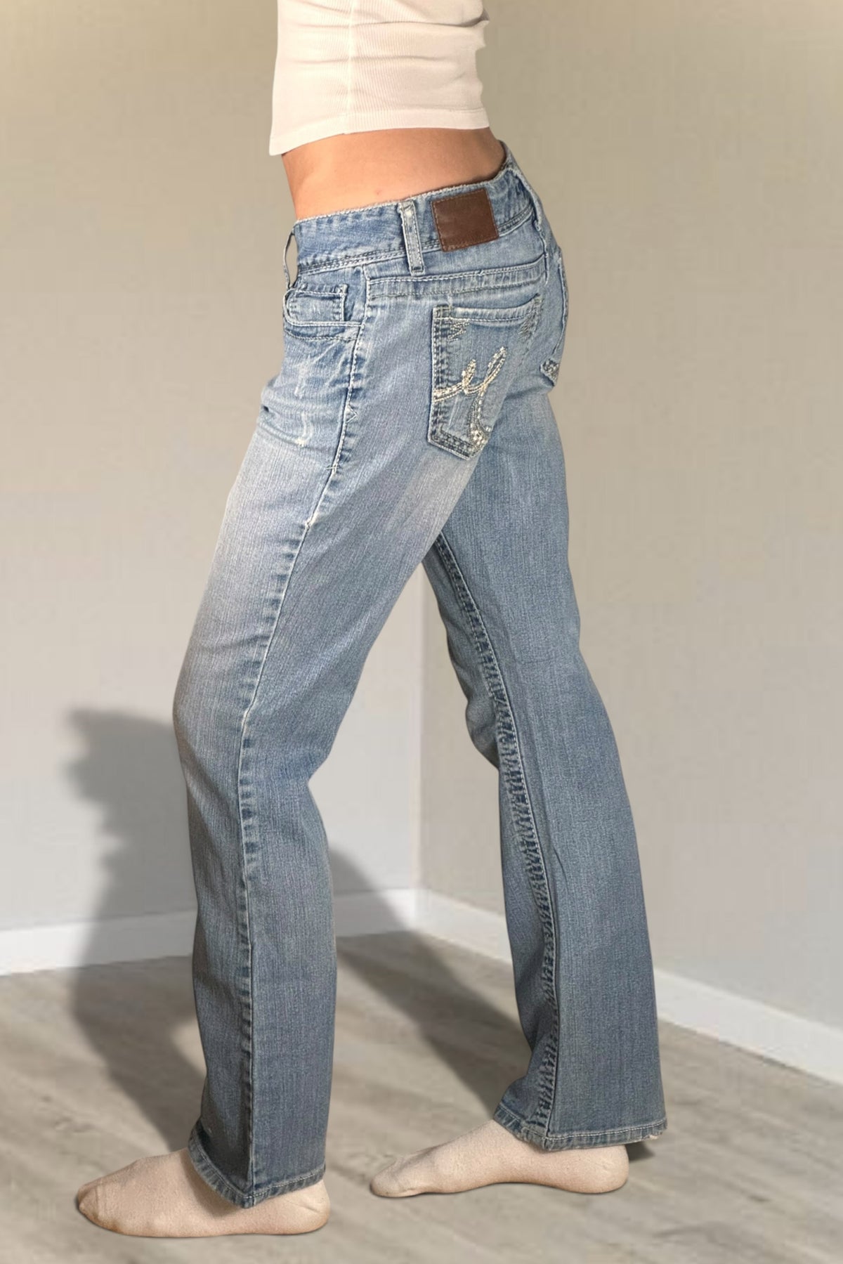 Low-rise jeans size: S