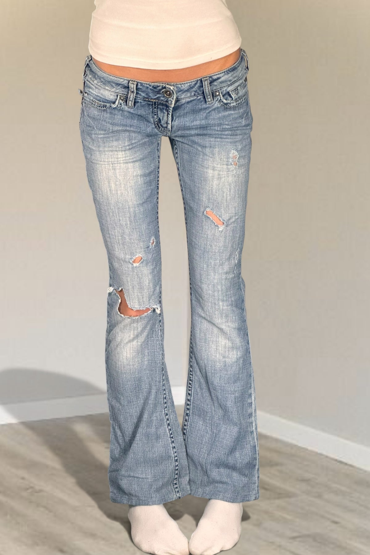 Lågmidjade jeans stl: XS