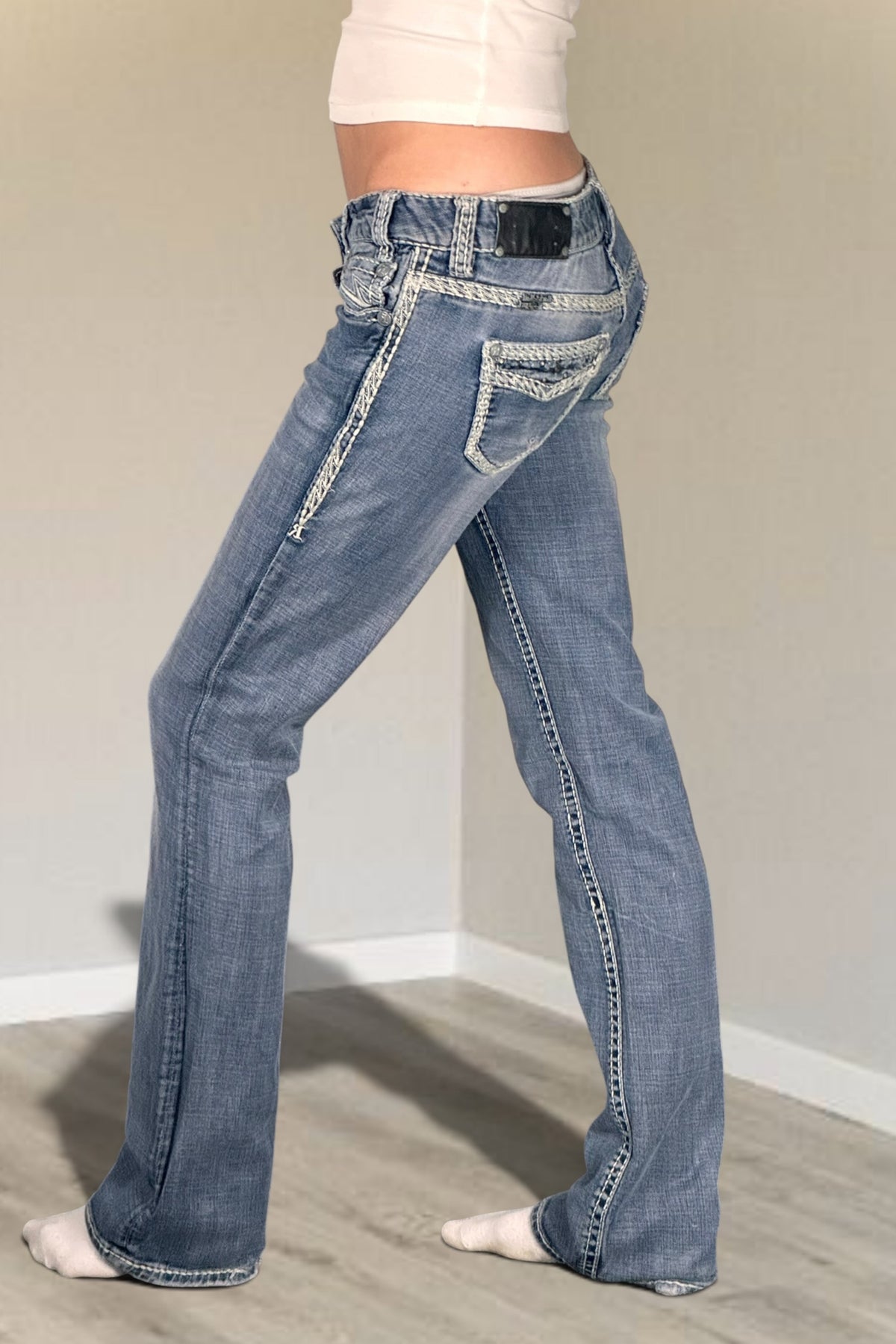 Lågmidjade jeans stl: S