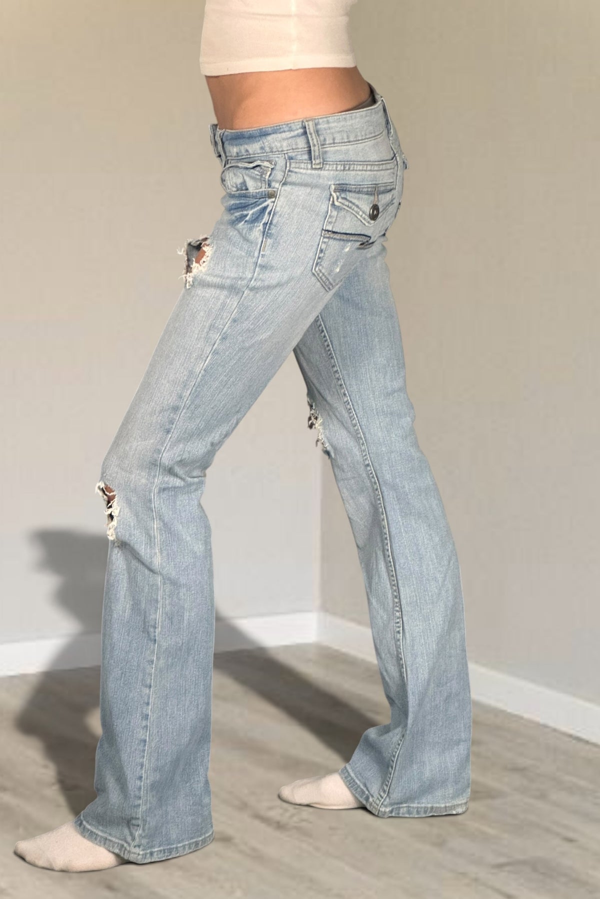 Lågmidjade jeans stl: S
