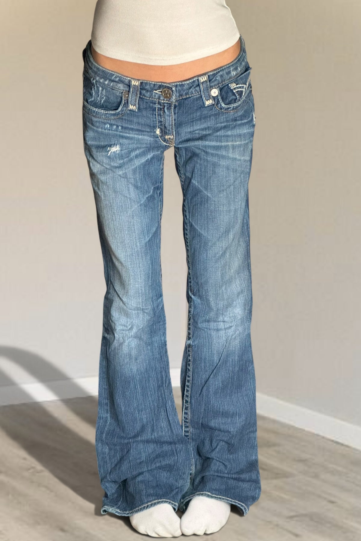 Lågmidjade jeans stl: M