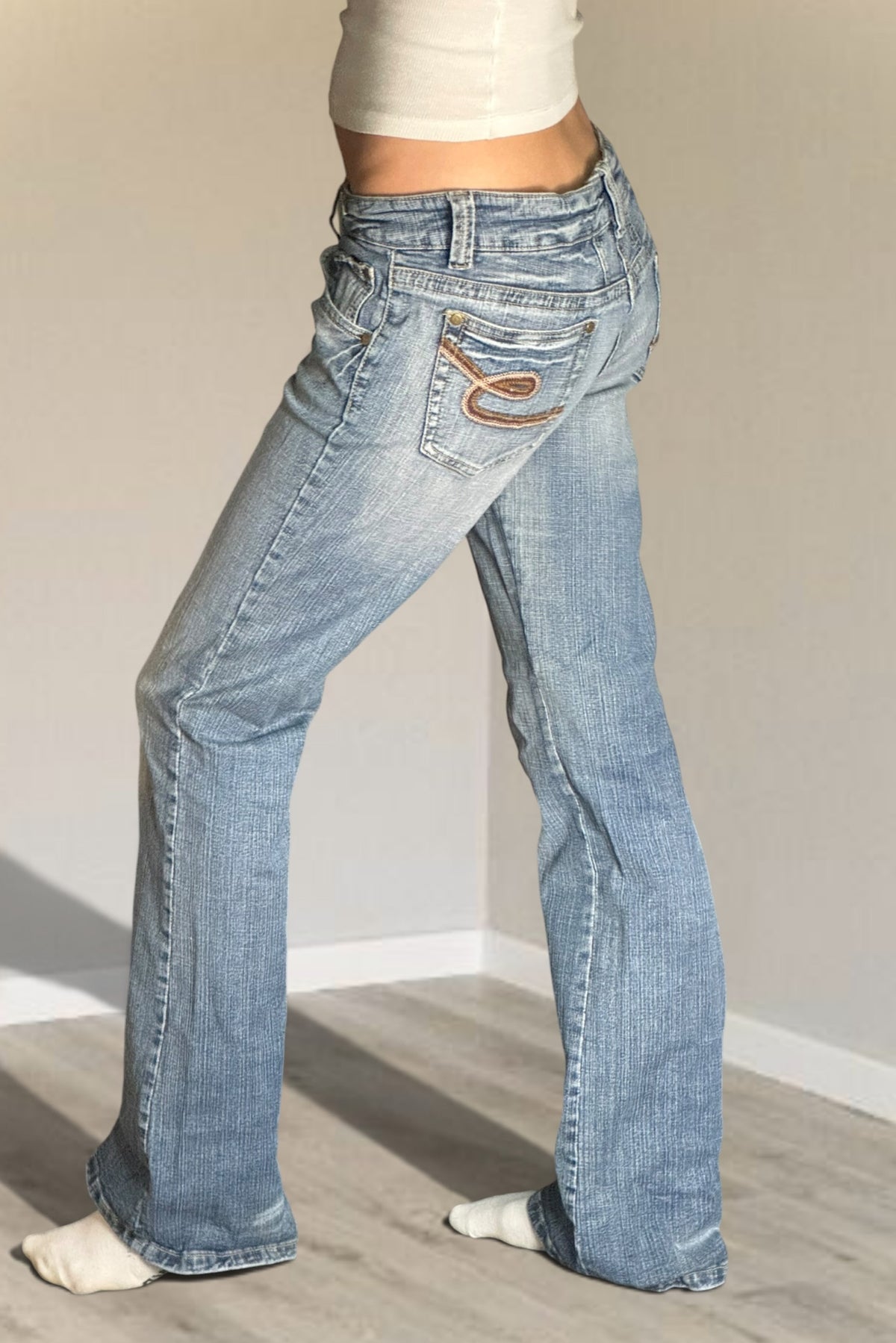 Lågmidjade jeans stl: S
