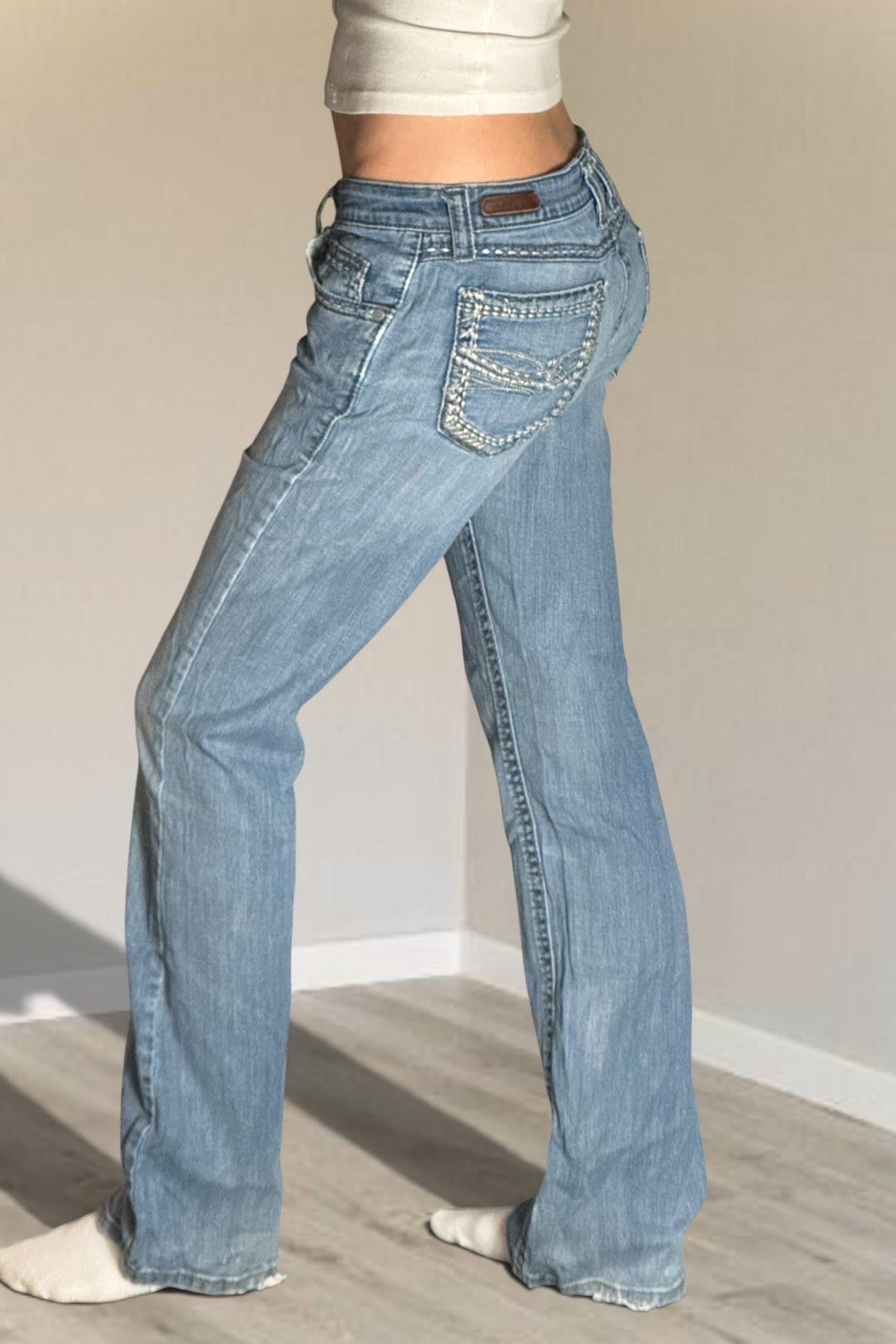 Lågmidjade jeans stl: S