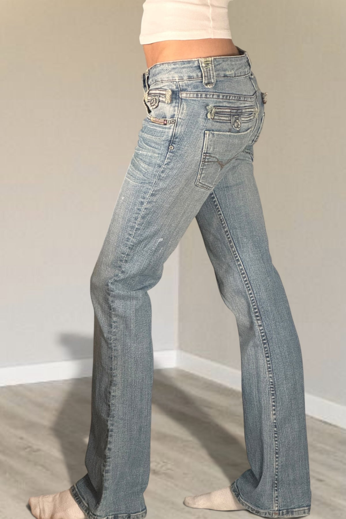 Lågmidjade jeans stl: S