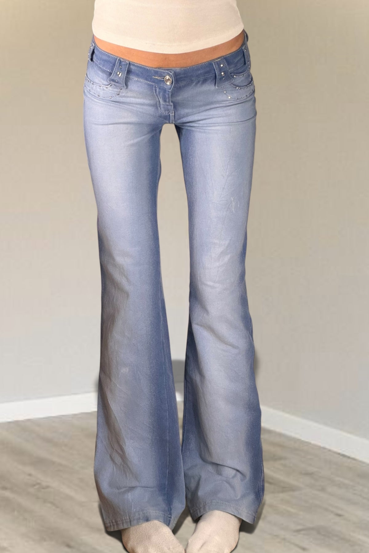 Low-waisted trousers, size XS
