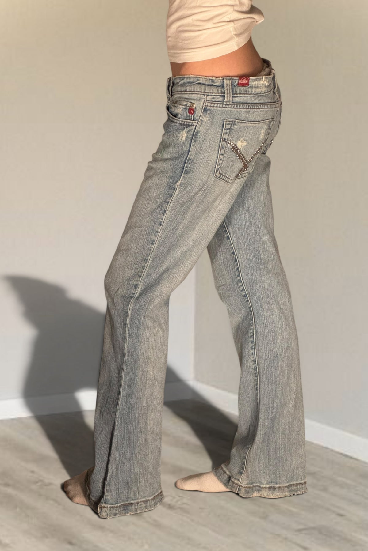 Low-rise jeans size: S