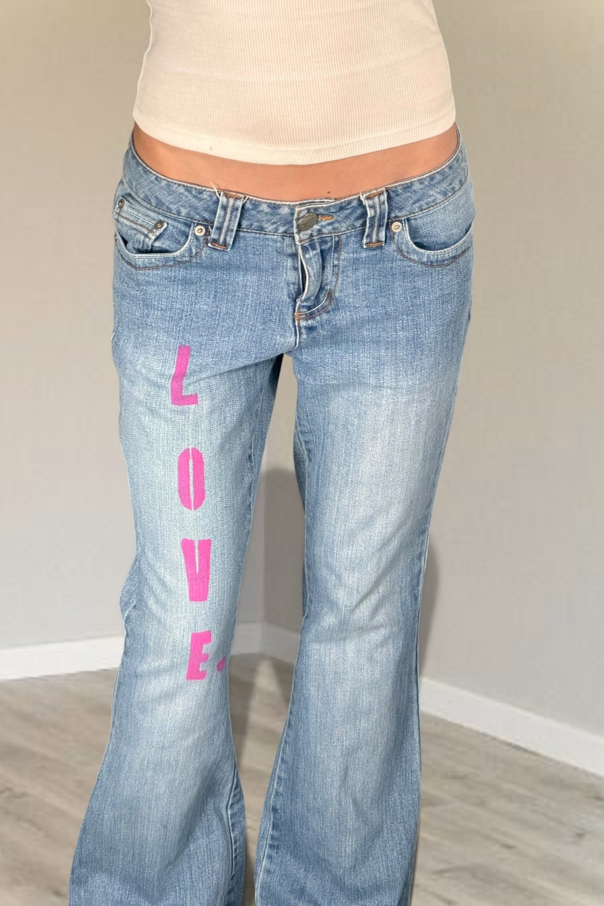 Lågmidjade jeans stl: S