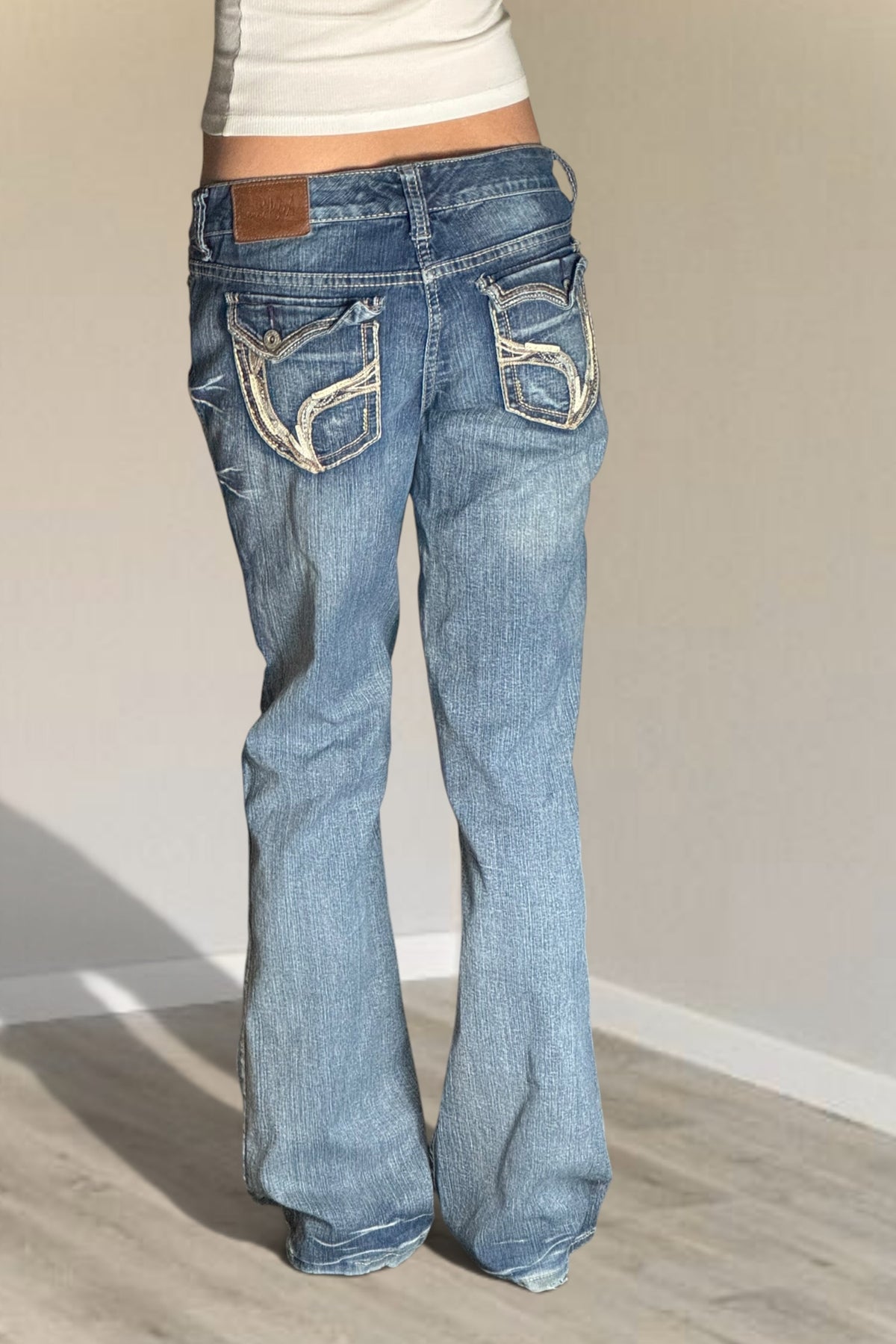 Lågmidjade jeans stl: S