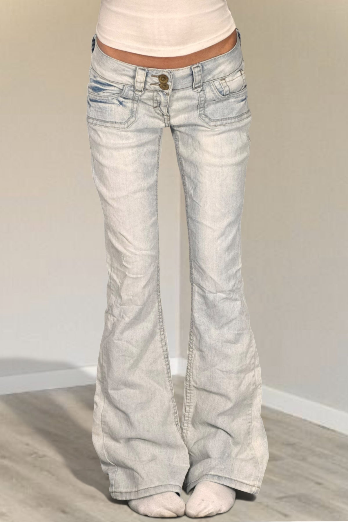 Lågmidjade jeans stl: S/M