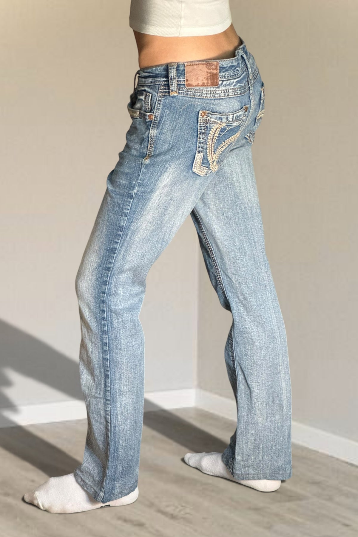 Lågmidjade jeans stl: S/M