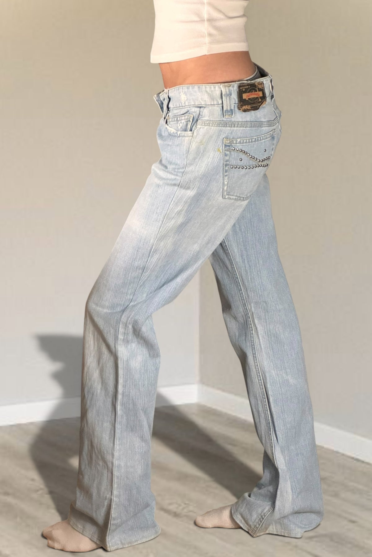 Low-waist jeans size: S