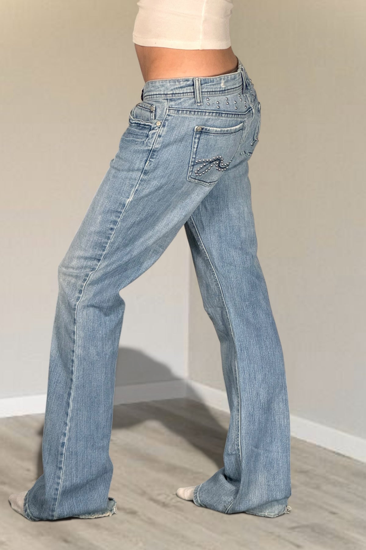 Lågmidjade jeans stl: S