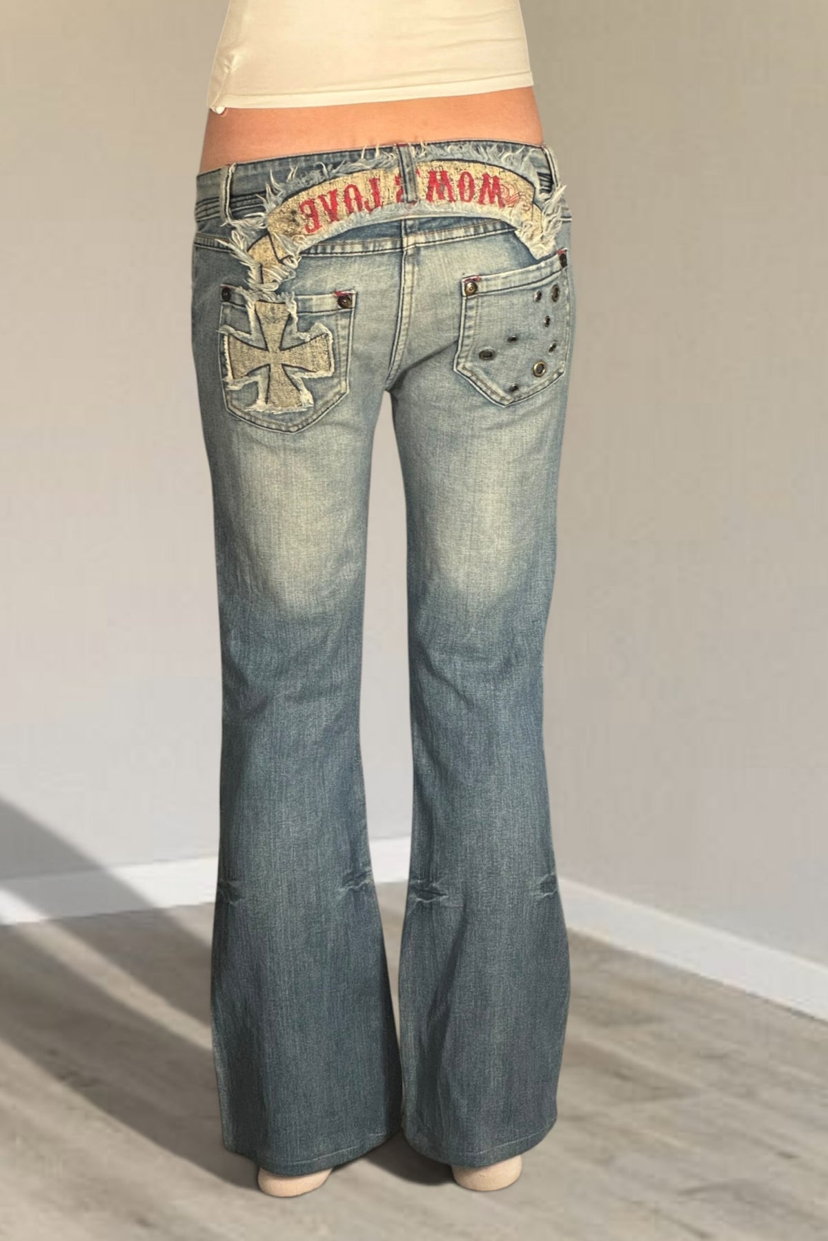 Lågmidjade jeans stl: S