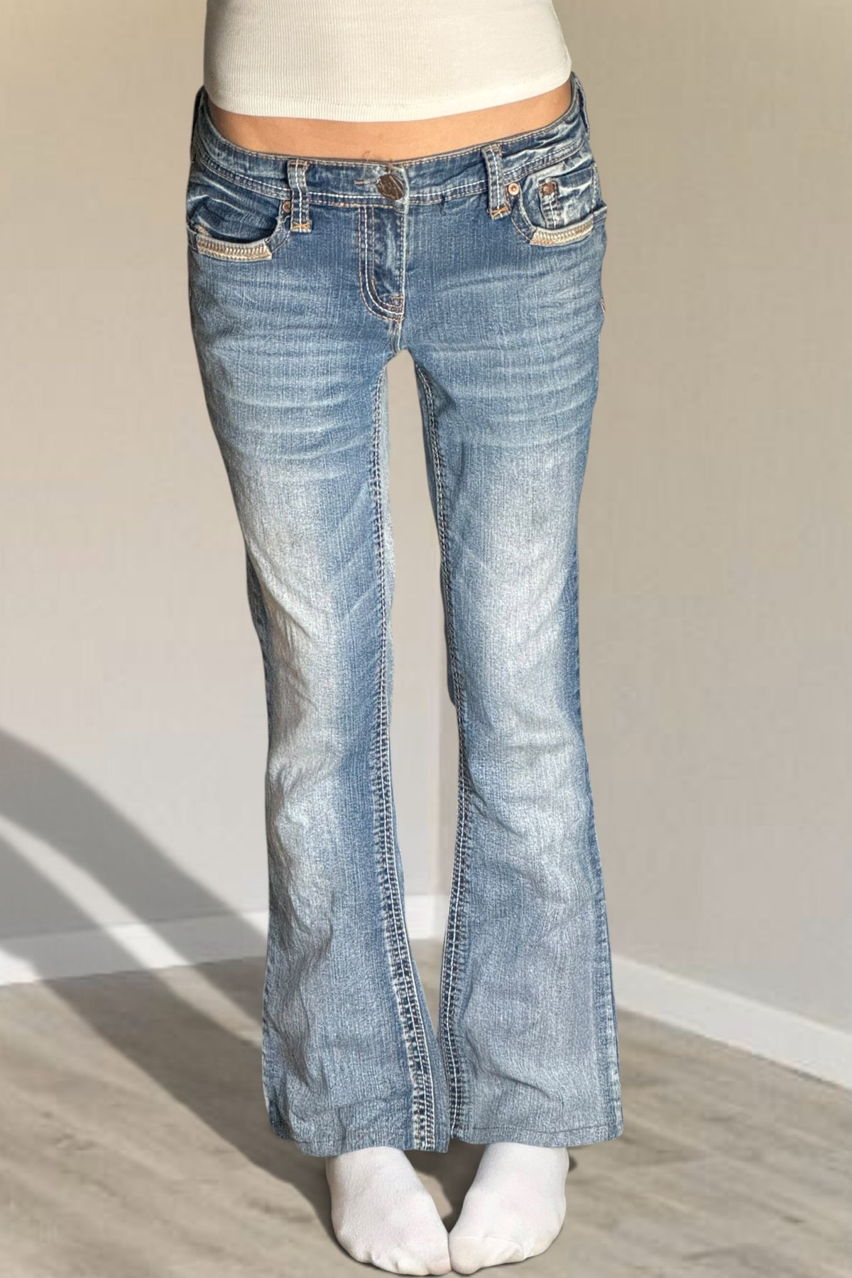 Lågmidjade jeans stl: S/M