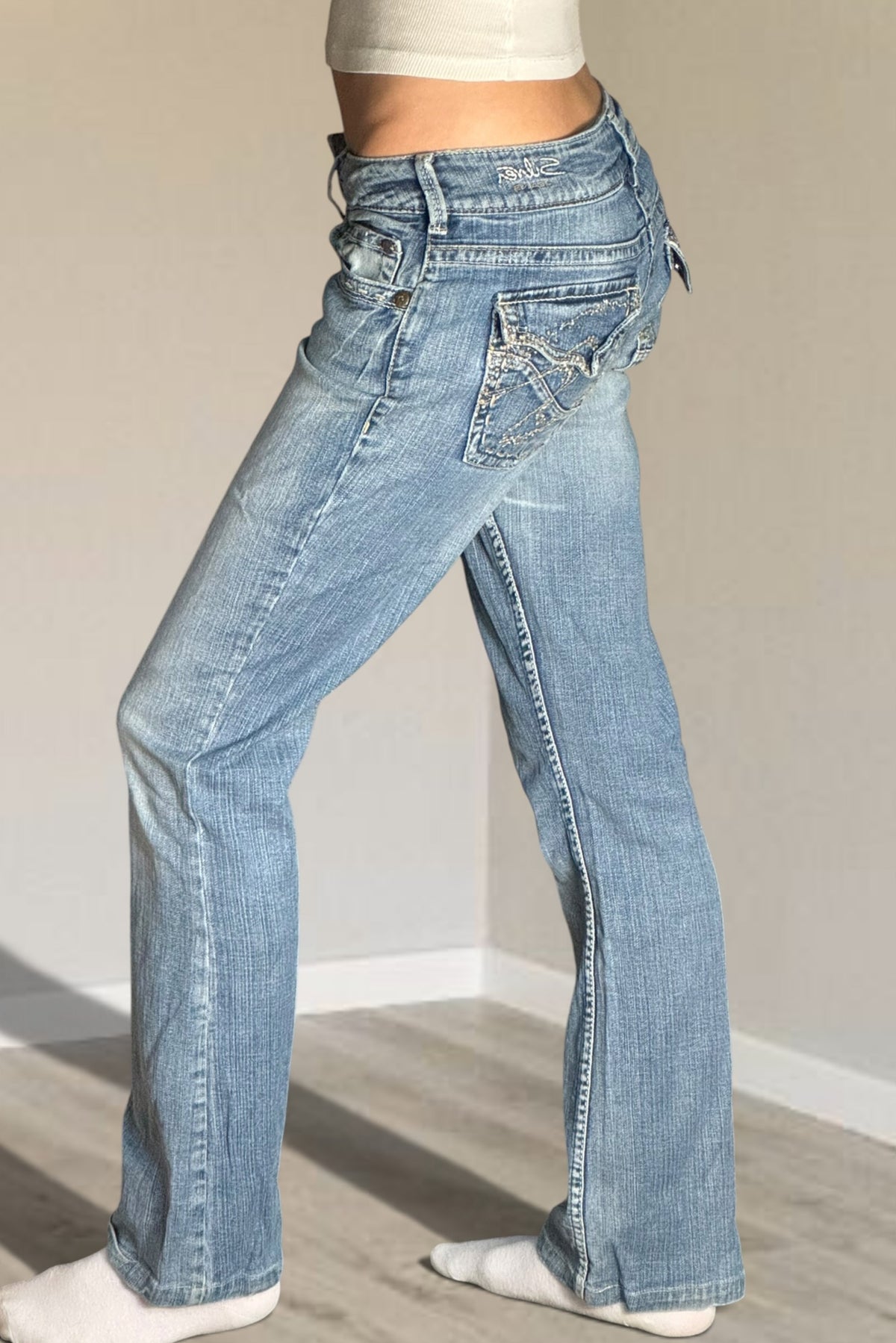 Lågmidjade jeans stl: XS