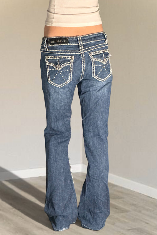 Lågmidjade jeans stl: S/M