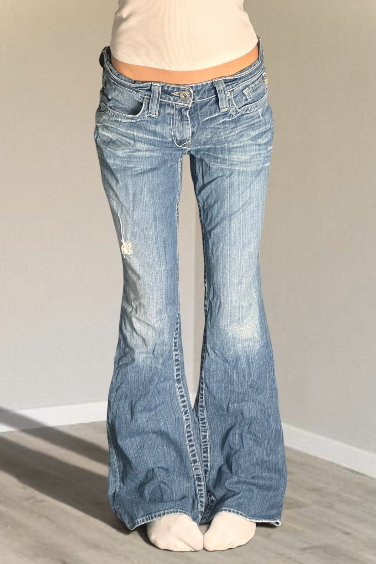 Lågmidjade jeans stl: M