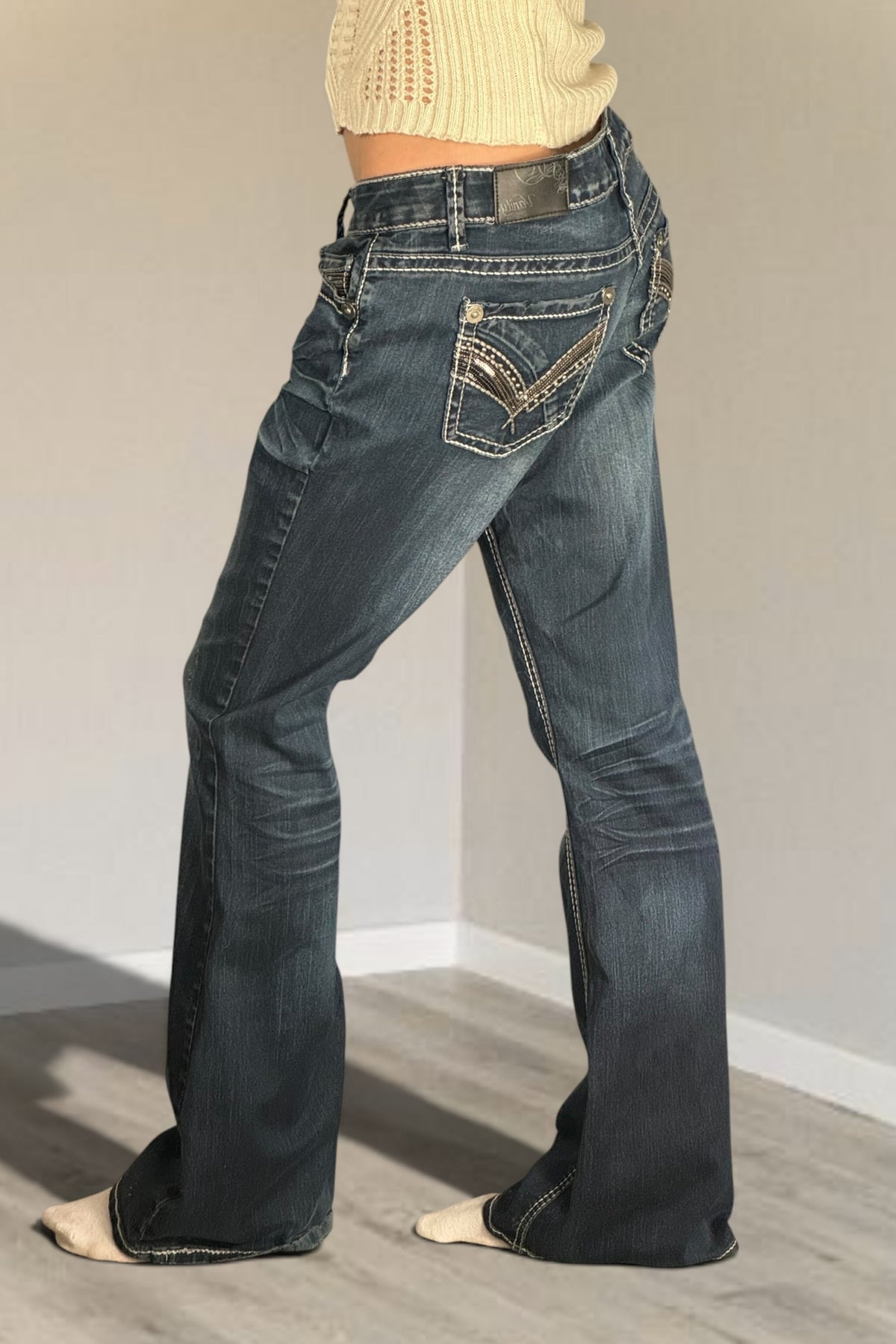 Lågmidjade jeans stl: M
