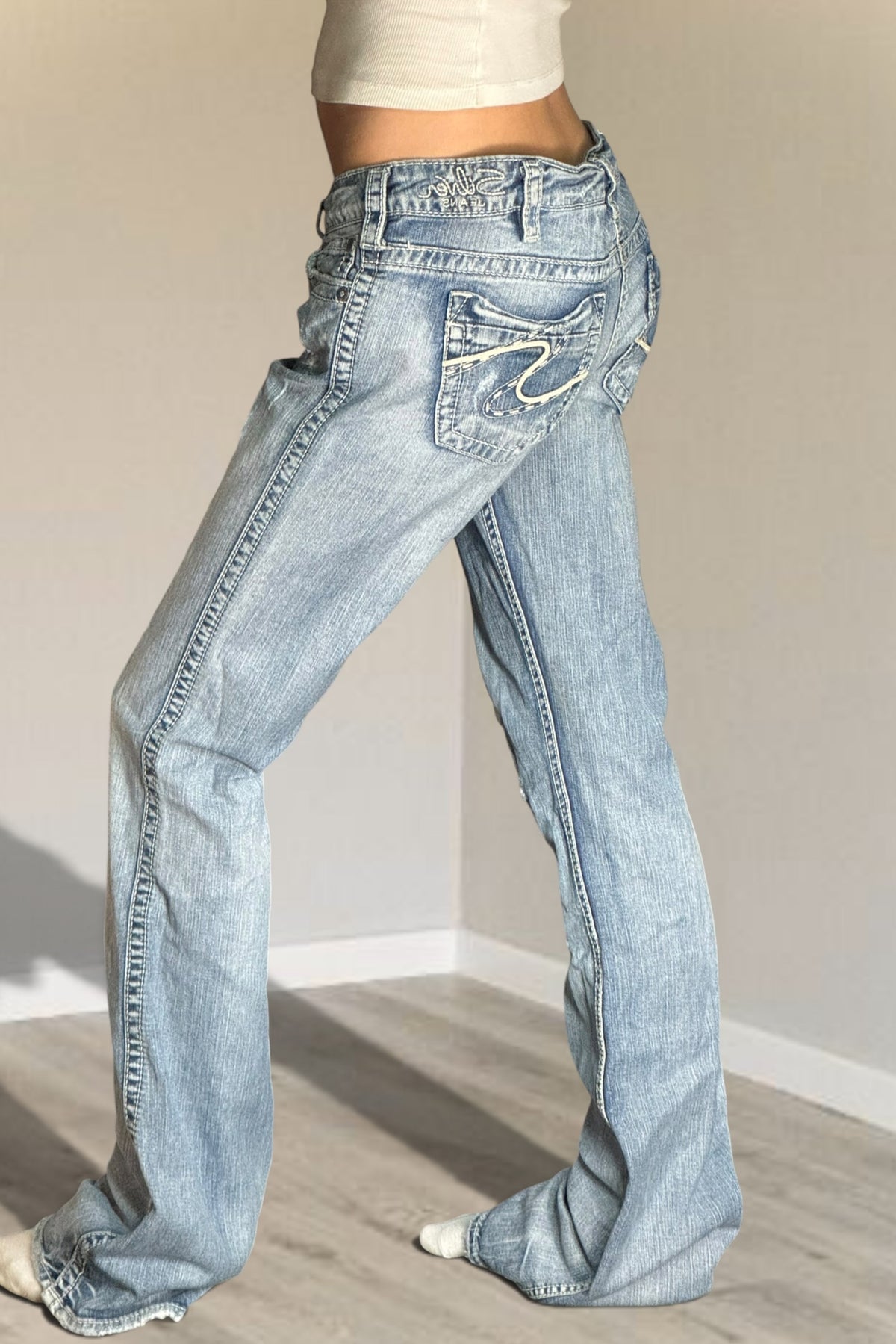Lågmidjade jeans stl: M