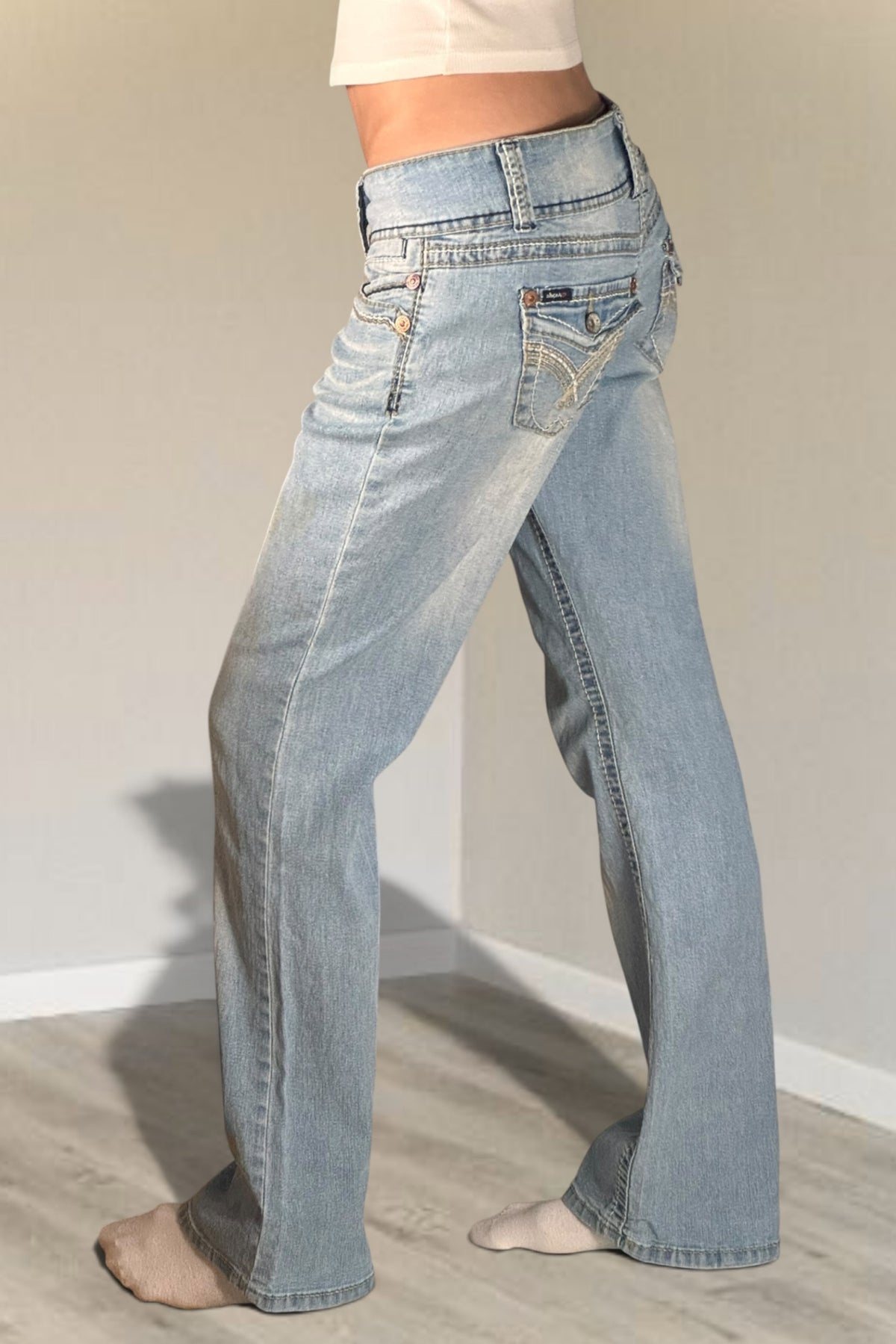Low-rise jeans size: S